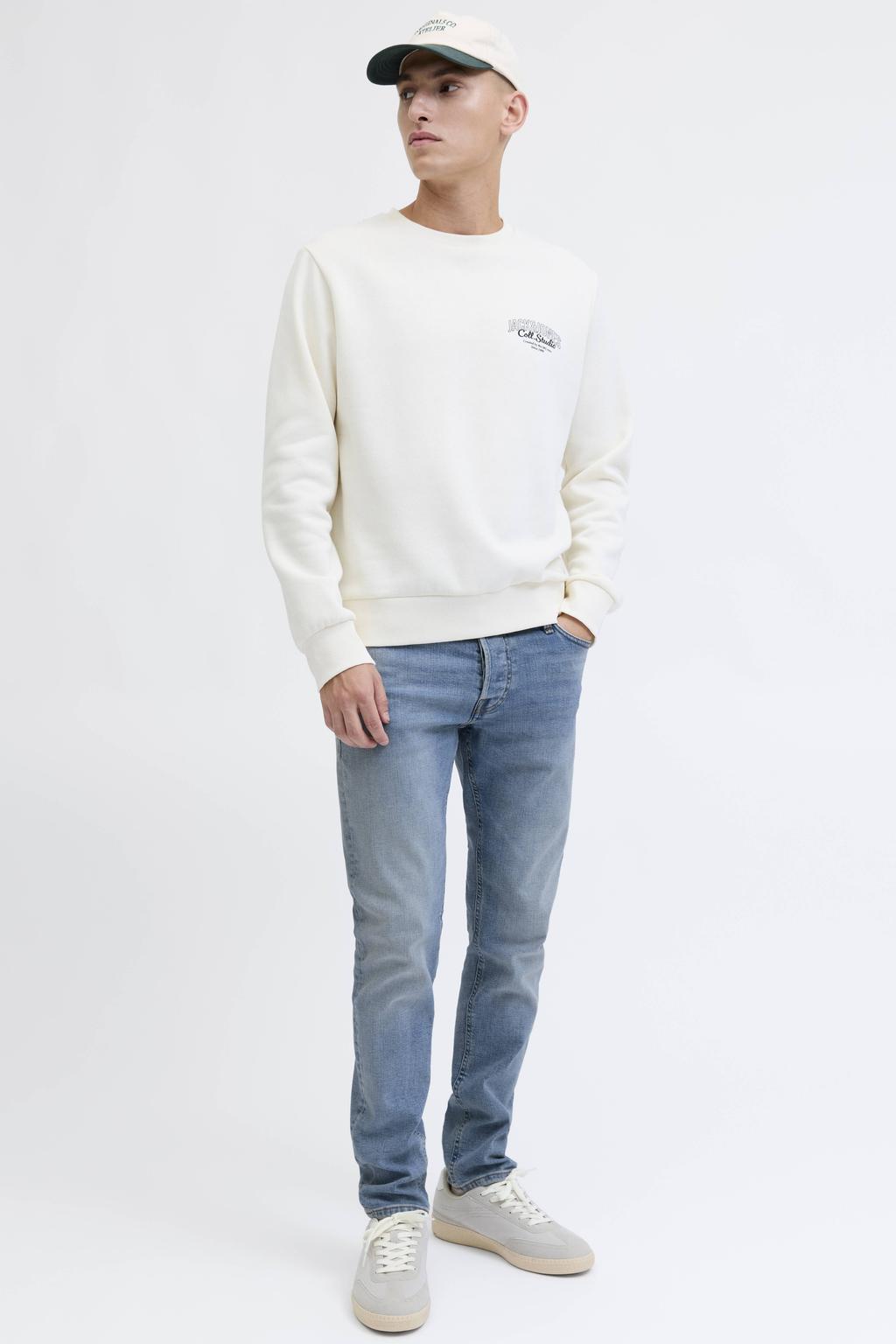 JACK & JONES JEANS INTELLIGENCE JJIGLENN JJCOOPER slim fit jeans light blue denim