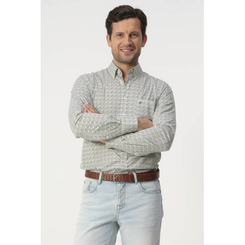 Campbell Regular casual overhemd groen afbeelding