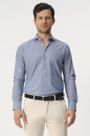 regular casual overhemd blauw
