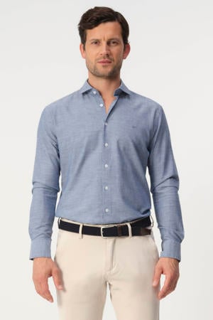 regular casual overhemd blauw