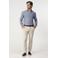 Campbell regular casual overhemd blauw