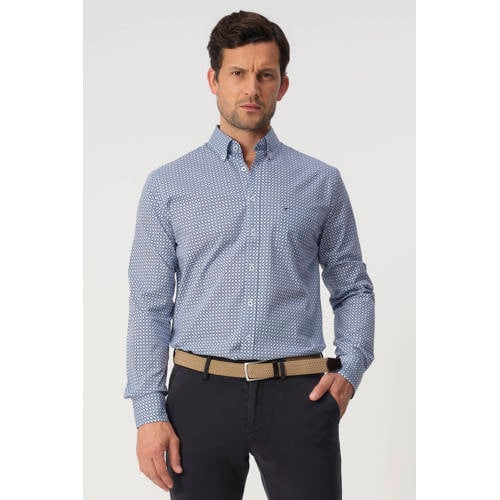 Campbell Regular casual overhemd blauw afbeelding
