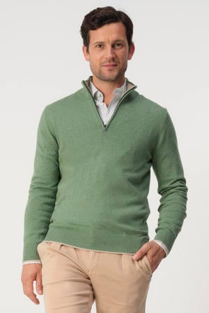 pullover fijn gebreid groen