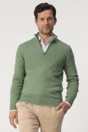 pullover fijn gebreid groen