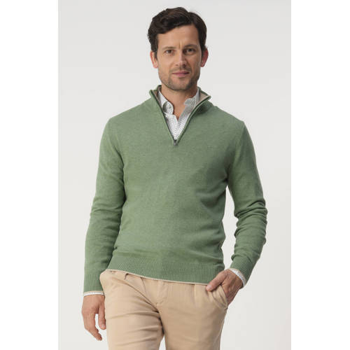 Campbell pullover fijn gebreid groen afbeelding