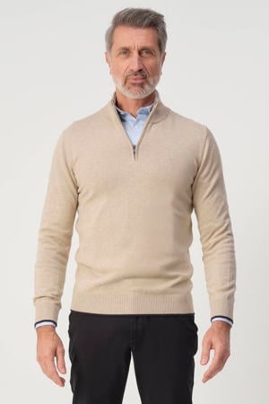 pullover fijn gebreid beige