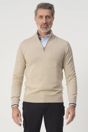 pullover fijn gebreid beige