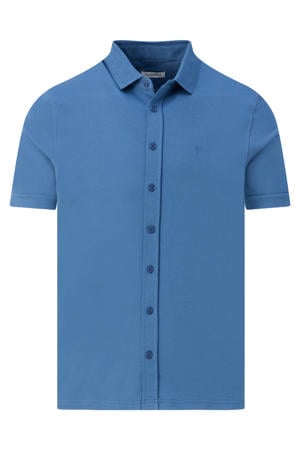 regular casual overhemd blauw
