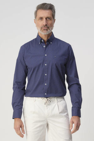 Regular casual overhemd blauw