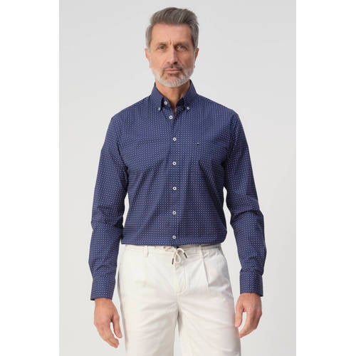 Campbell Regular casual overhemd blauw afbeelding