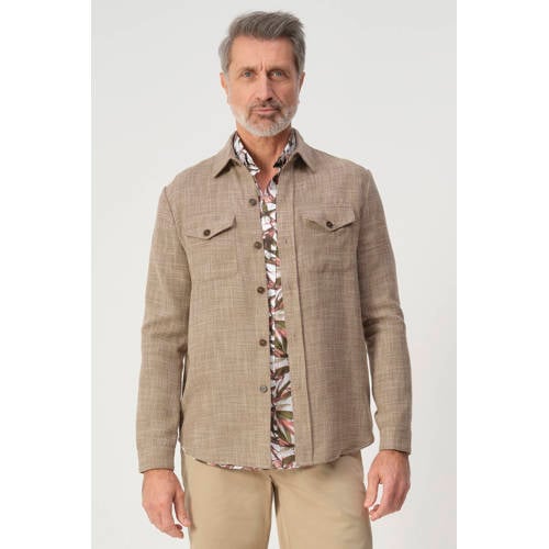 Campbell overshirt beige afbeelding