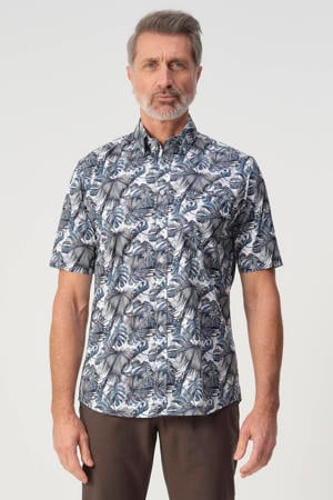 regular casual overhemd donkerblauw