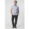 Campbell regular casual overhemd lichtblauw