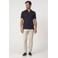 Campbell regular casual overhemd donkerblauw