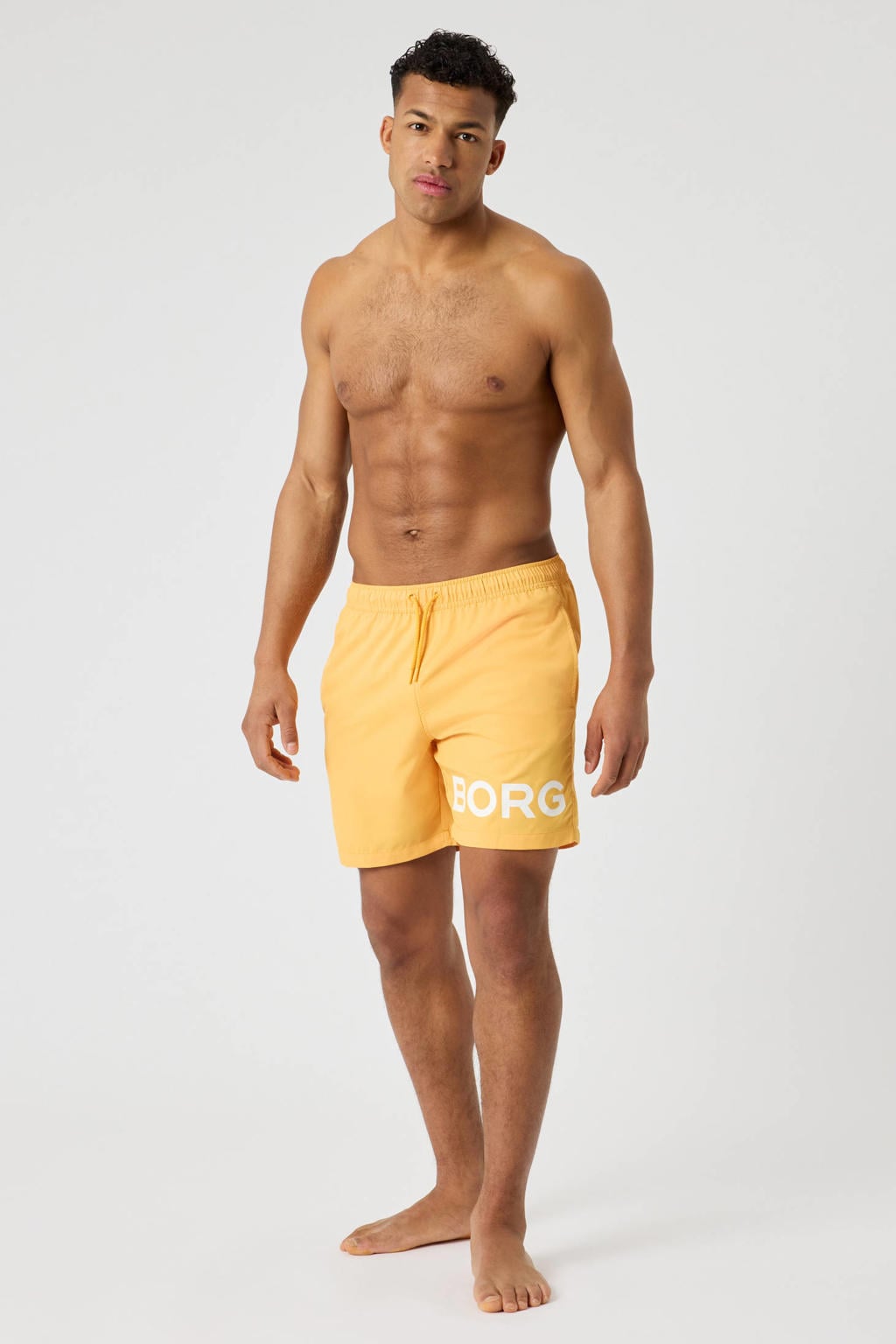 Björn Borg zwemshort met logo geel