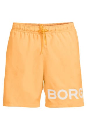 zwemshort met logo geel