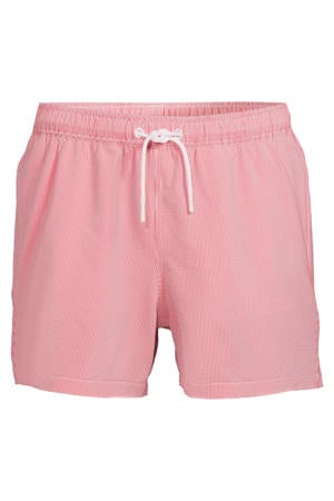 seersucker zwemshort rood