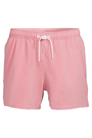 seersucker zwemshort rood
