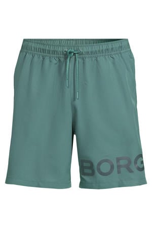 zwemshort met logo groen
