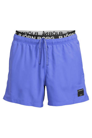 zwemshort met logo blauw