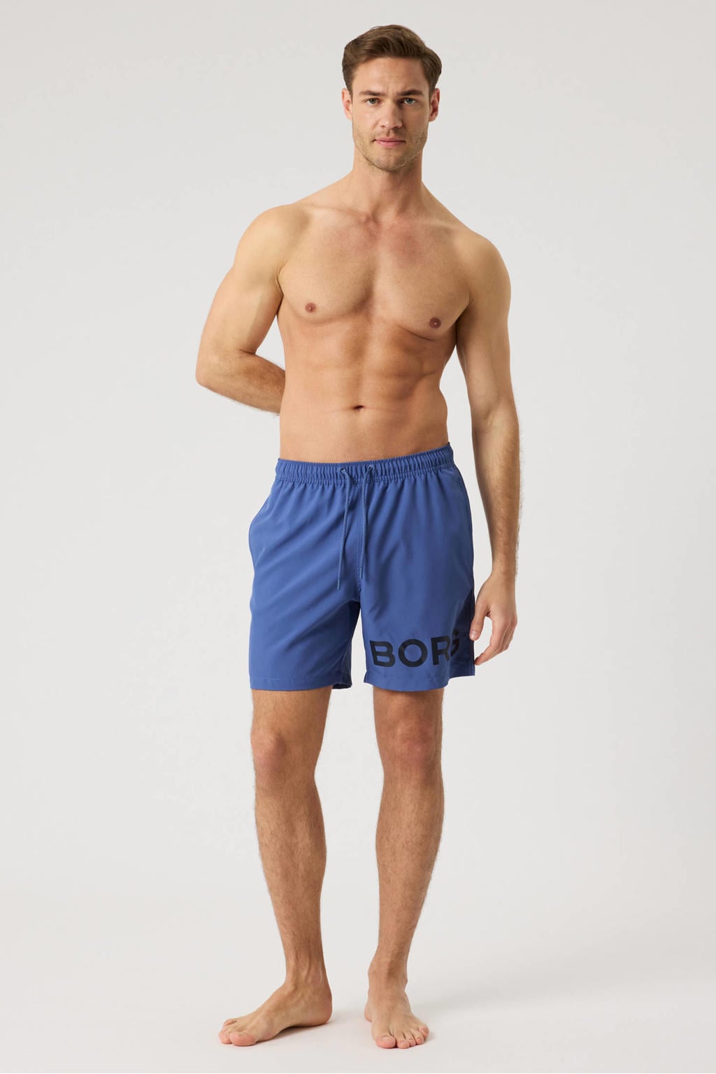 Björn Borg zwemshort met logo blauw