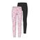 NAME IT KIDS legging NKFVIVIAN - met all over print roze/zwart (set van 2)