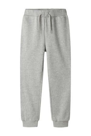 casual broek grijs melange