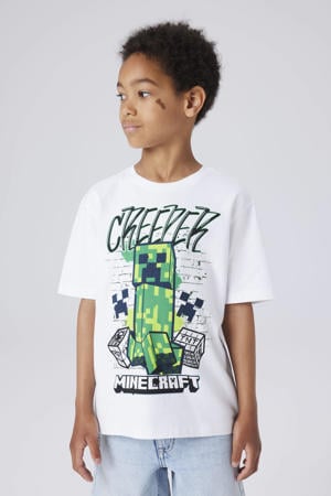 Minecraft T-shirt wit