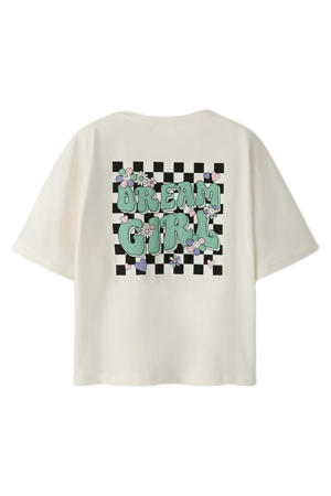 T-shirt met backprint wit