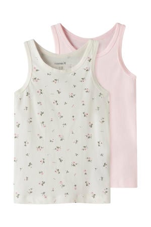 hemd - ecru/roze (set van 2)