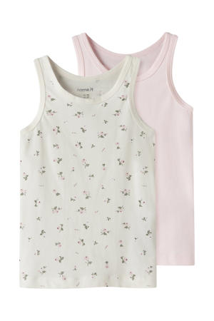 hemd - ecru/roze (set van 2)