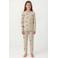 NAME IT KIDS pyjama met all over print beige/groen