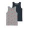 NAME IT MINI hemd - grijs/zwart (set van 2)