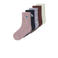 NAME IT MINI sokken - donkerblauw/roze/ecru (set van 5)