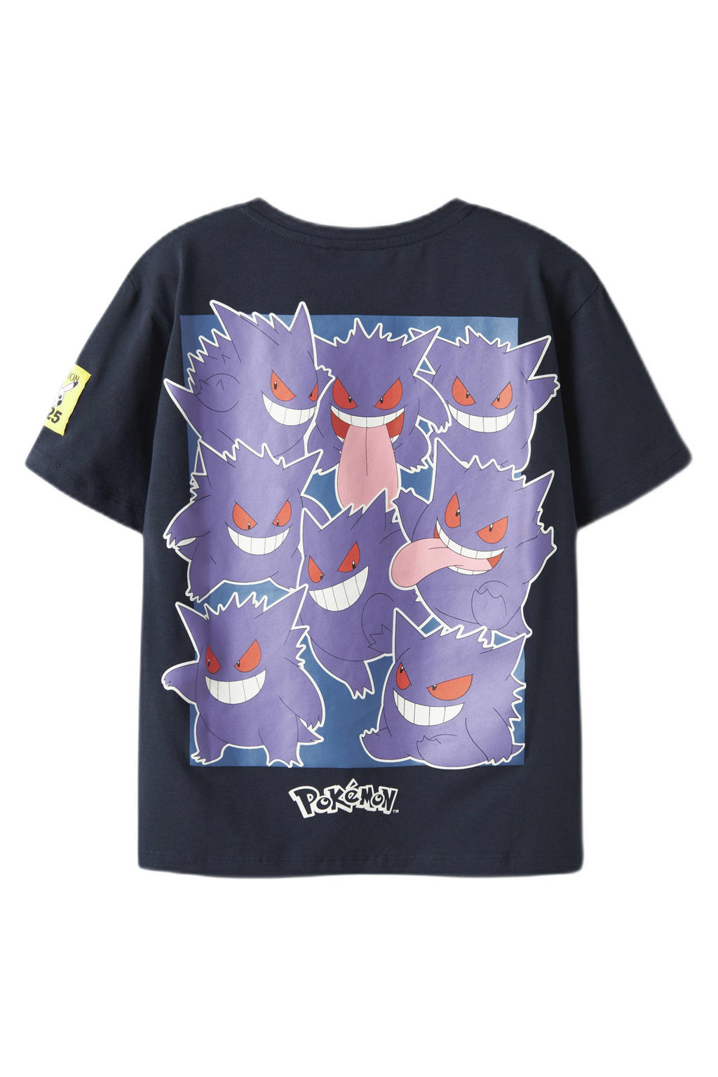 NAME IT KIDS Pokemon T-shirt met backprint donkerblauw