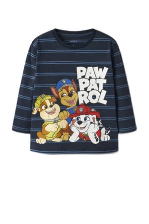 Paw Patrol longsleeve donkerblauw gebreid