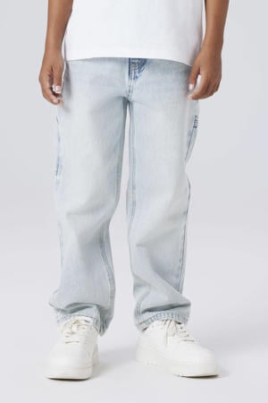straight leg jeans light blue denim