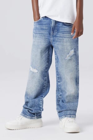 barrel jeans medium blue denim