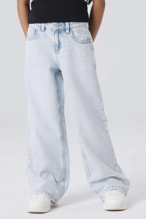 wide leg jeans light blue denim