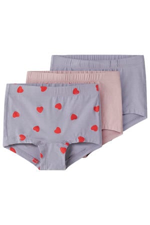 short - s/roze (set van 3 paar)
