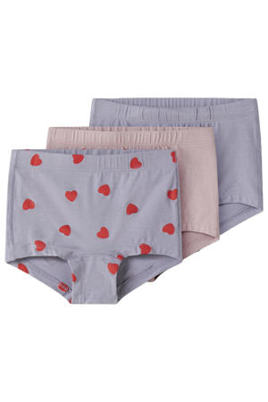 short - s/roze (set van 3 paar)