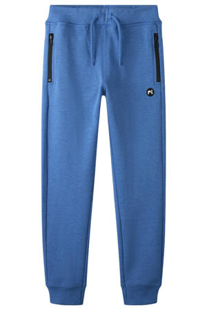 NAME IT KIDS joggingbroek met zijstreep donkerblauw