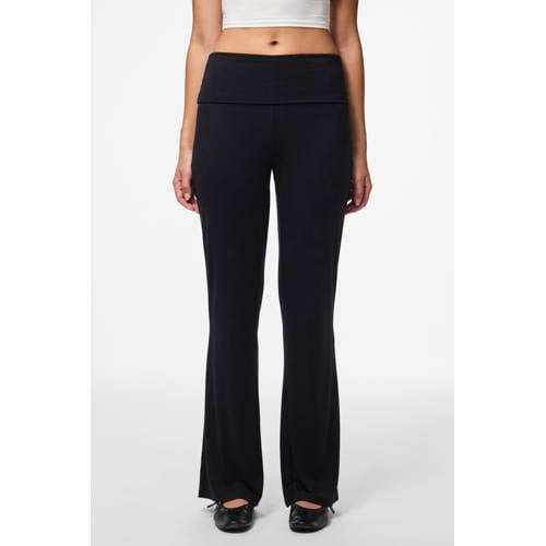 PIECES flared legging PCMALIVA zwart afbeelding