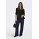 ONLY MATERNITY low waist zwangerschaps wide leg jeans dark blue denim