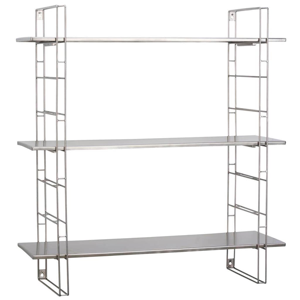 Madam Stoltz metalen wandrek (74x24x82 cm)
