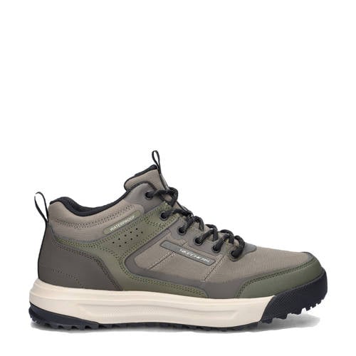 Skechers Urban Street Hiker leren wandelschoenen kaki afbeelding