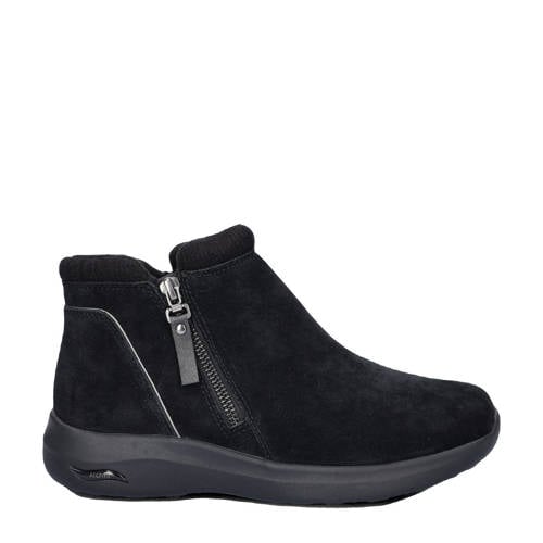Skechers Arch Fit Ease suède enkelboots zwart afbeelding