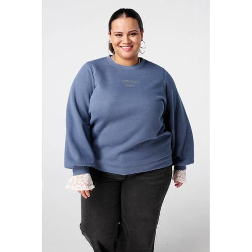 MS Mode sweater blauw afbeelding