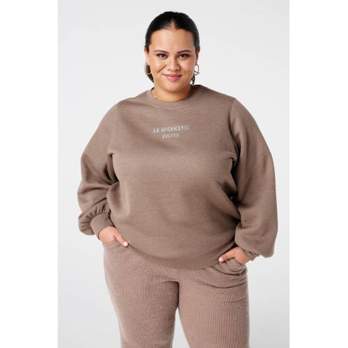 MS Mode sweater bruin afbeelding