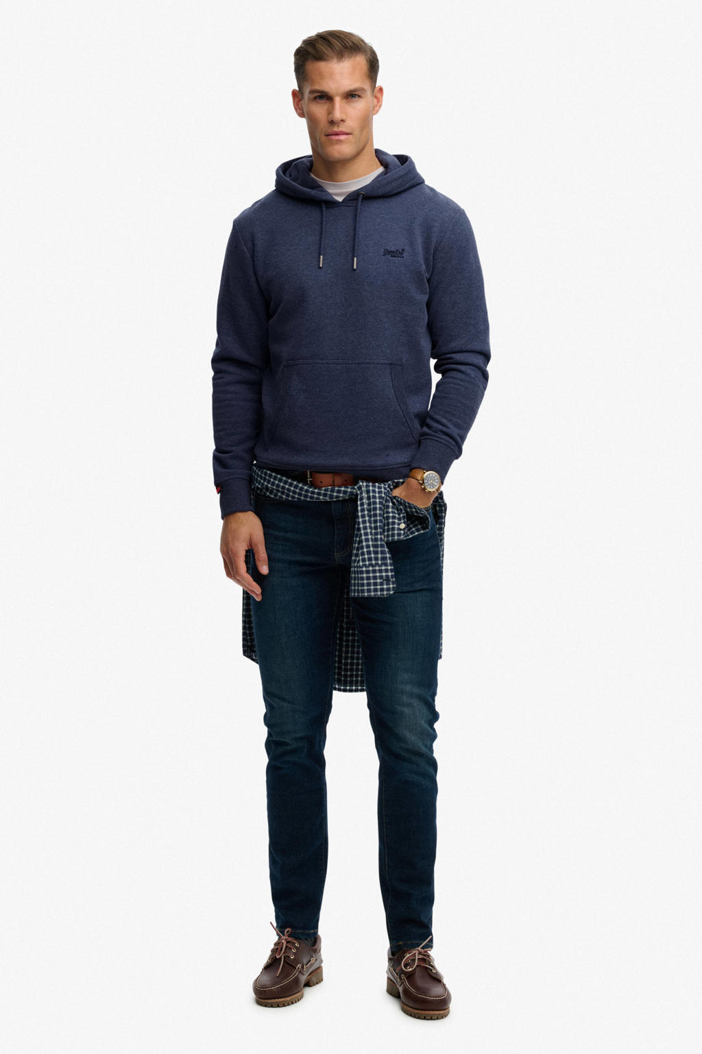 Superdry hoodie donkerblauw